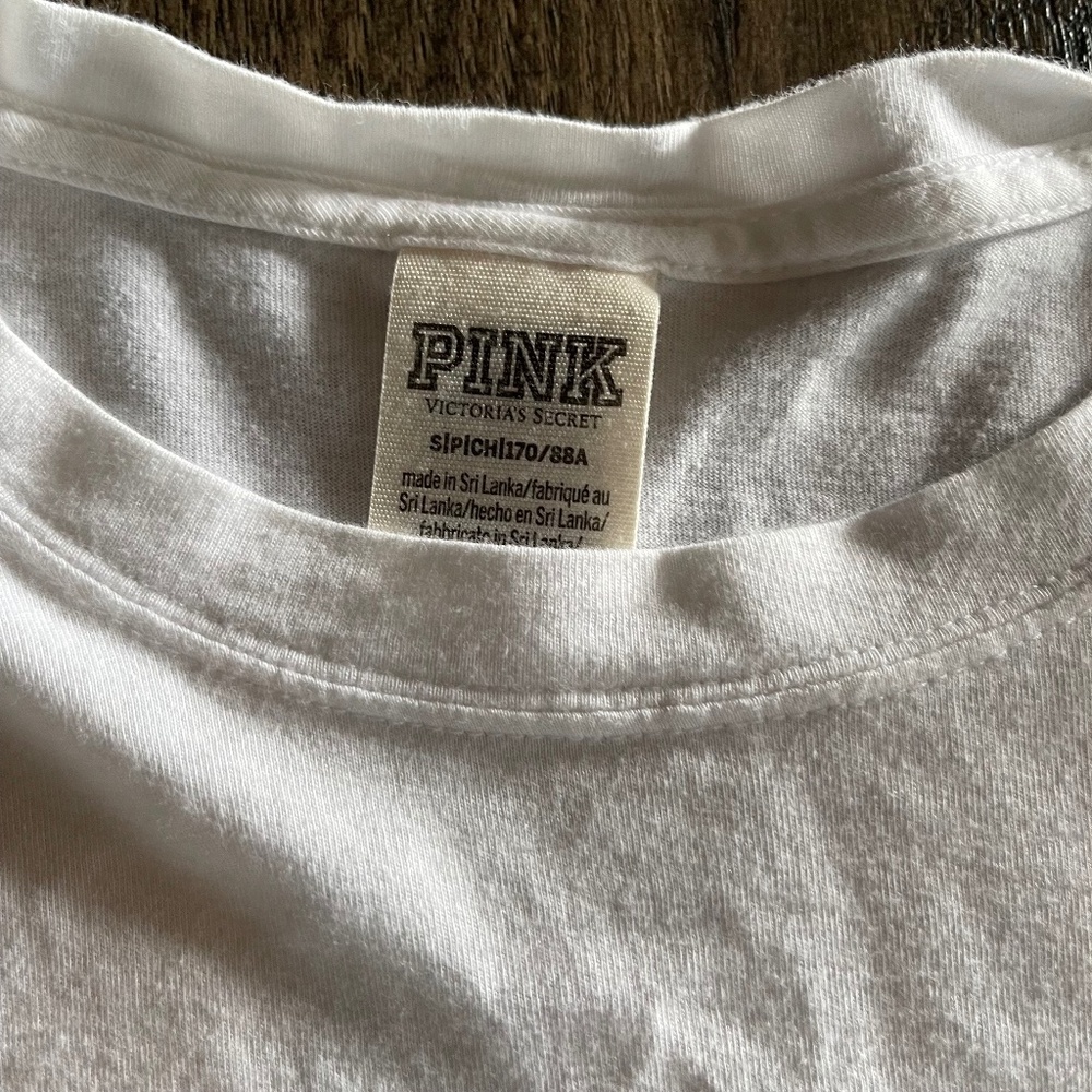 Victoria’s Secret PINK Long-Sleeve Campus Tee – Size Small - Picture 3 of 5